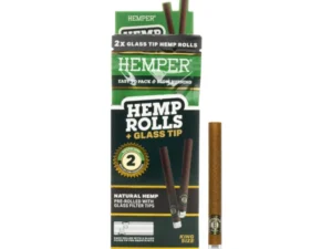 Hemproll's Glass Tip Natural